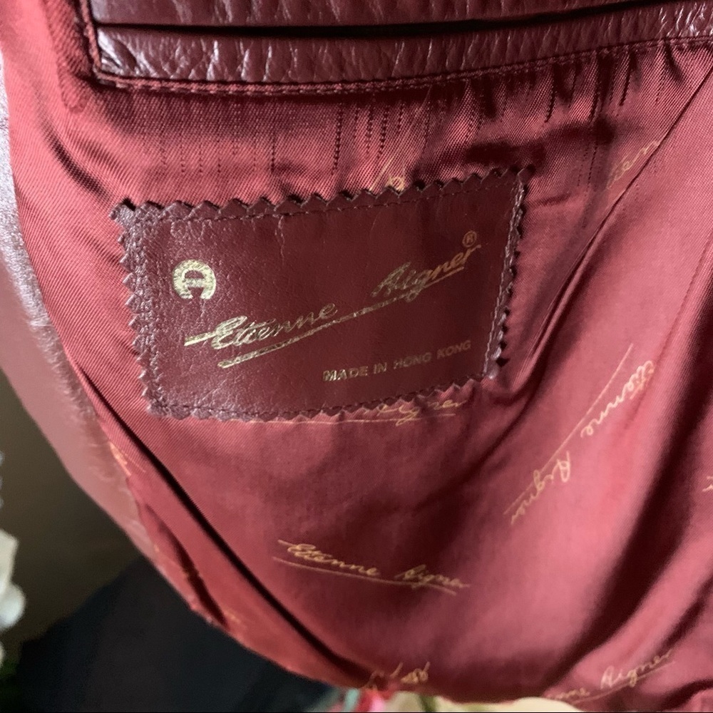 Vintage Aigner Leather Jacket - Picture 9 of 9